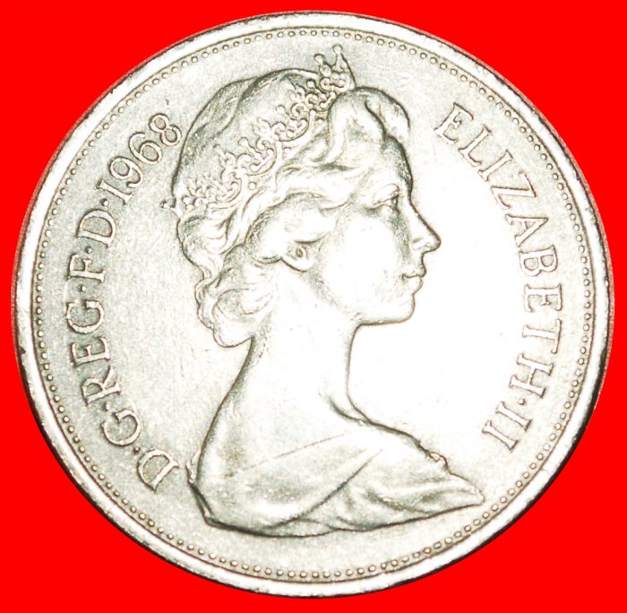  • LÖWE (1968-1981): GROSSBRITANNIEN ★ 10 NEU PENCE 1968! OHNE VORBEHALT!   