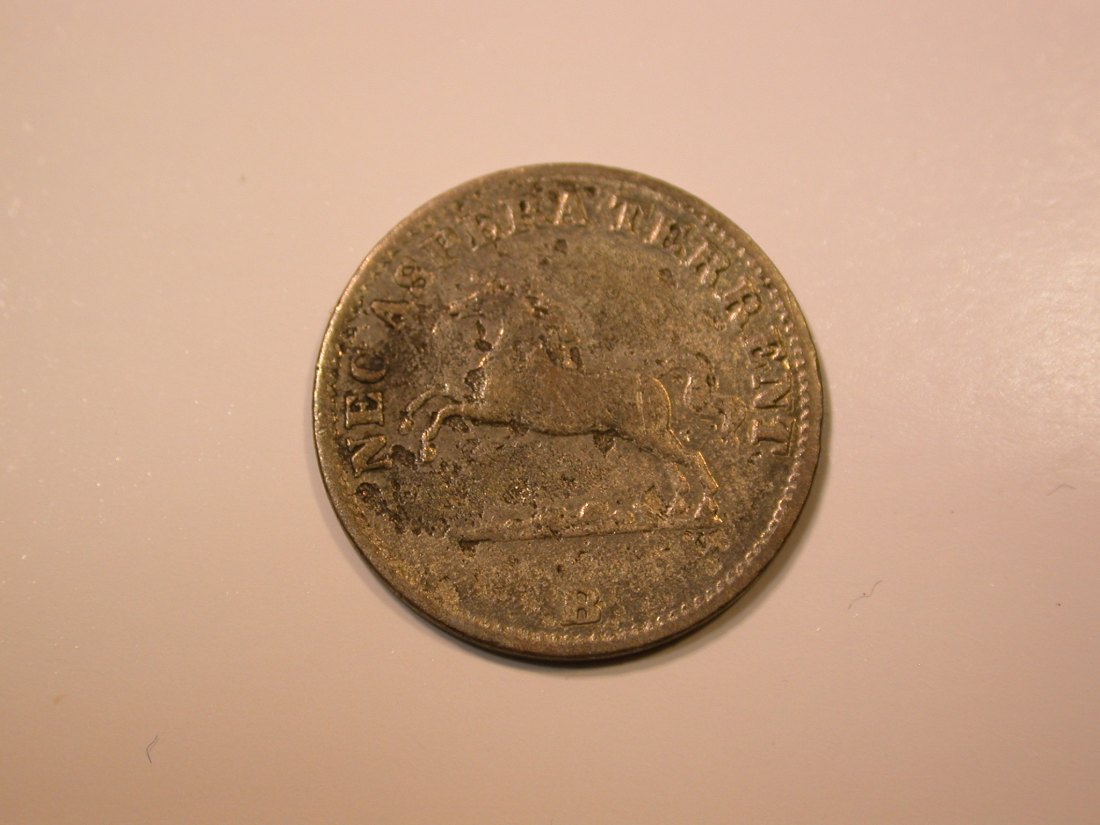 E27 Hannover 6 Pfennig 1851 in s-ss Originalbilder