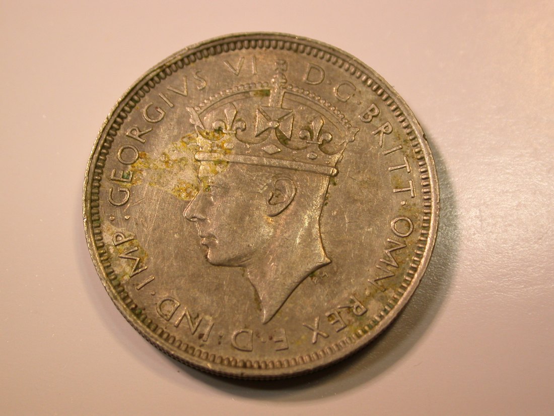  E27 Britisch West Afrika  3 Pence 1940 in ss-vz/vz  Originalbilder   