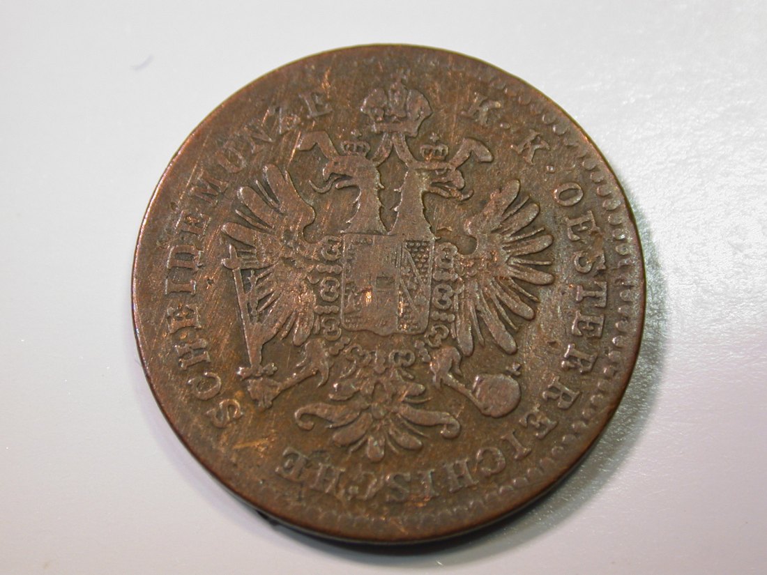  E27 Österreich  1 Kreuzer  1860 in ss   Originalbilder   