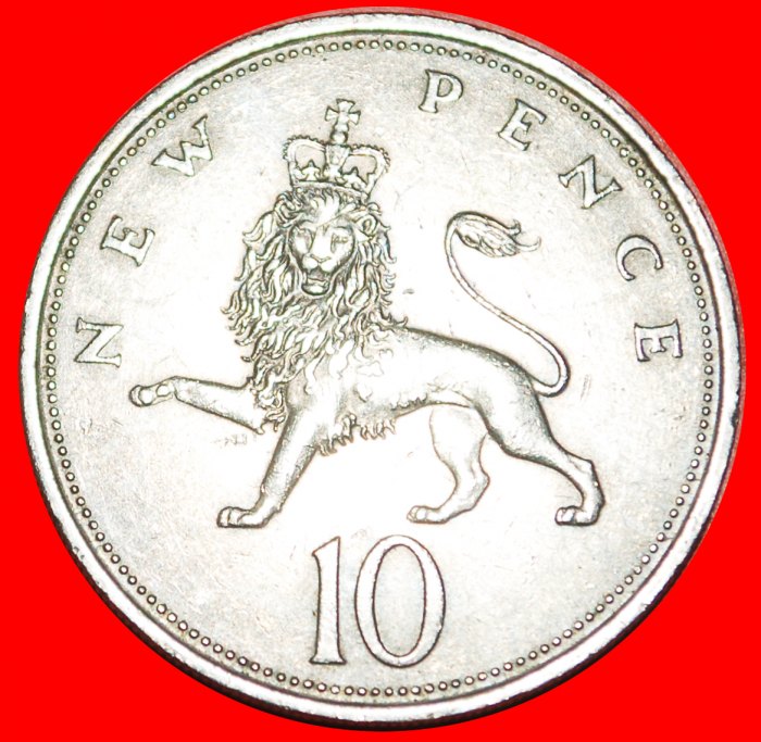 • LION (1968-1981): GREAT BRITAIN ★ 10 NEW PENCE 1970! LOW START ★ NO RESERVE!