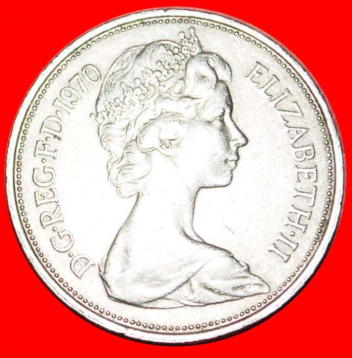  • LÖWE (1968-1981): GROSSBRITANNIEN ★ 10 NEU PENCE 1970! OHNE VORBEHALT!   