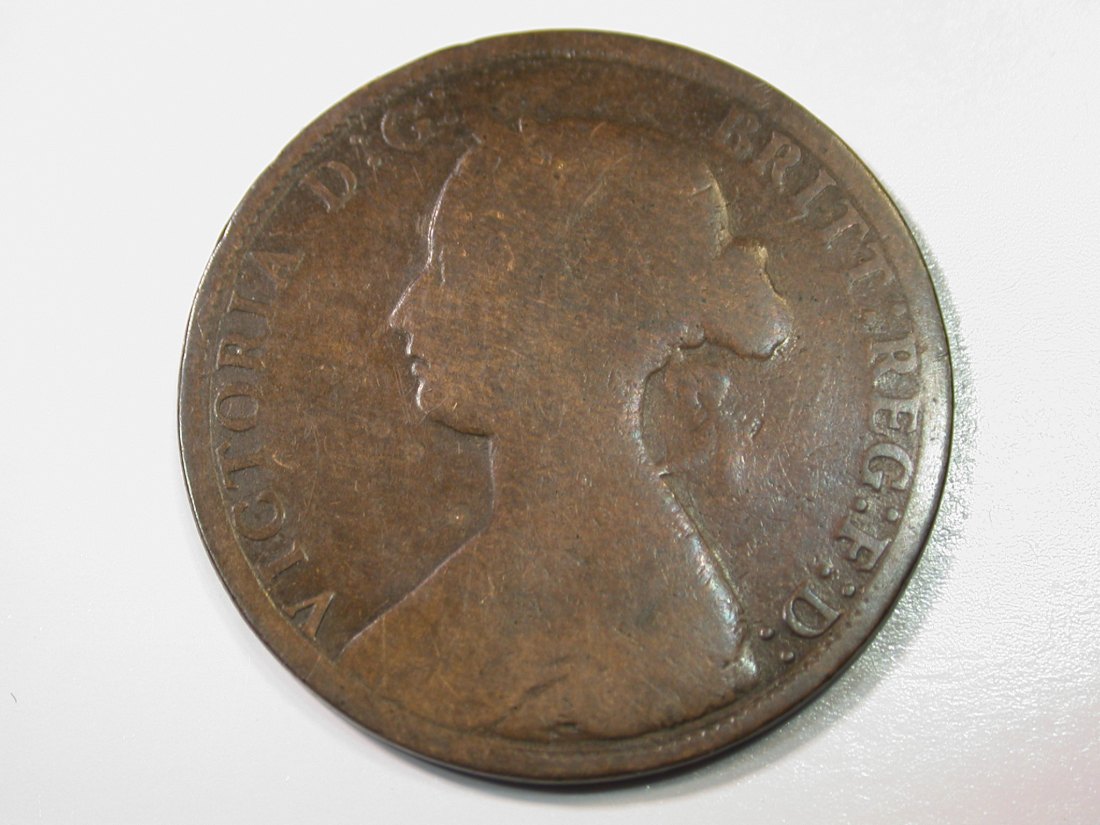  E27 Großbritannien  1/2 Penny 1862 in f.ss   Originalbilder   