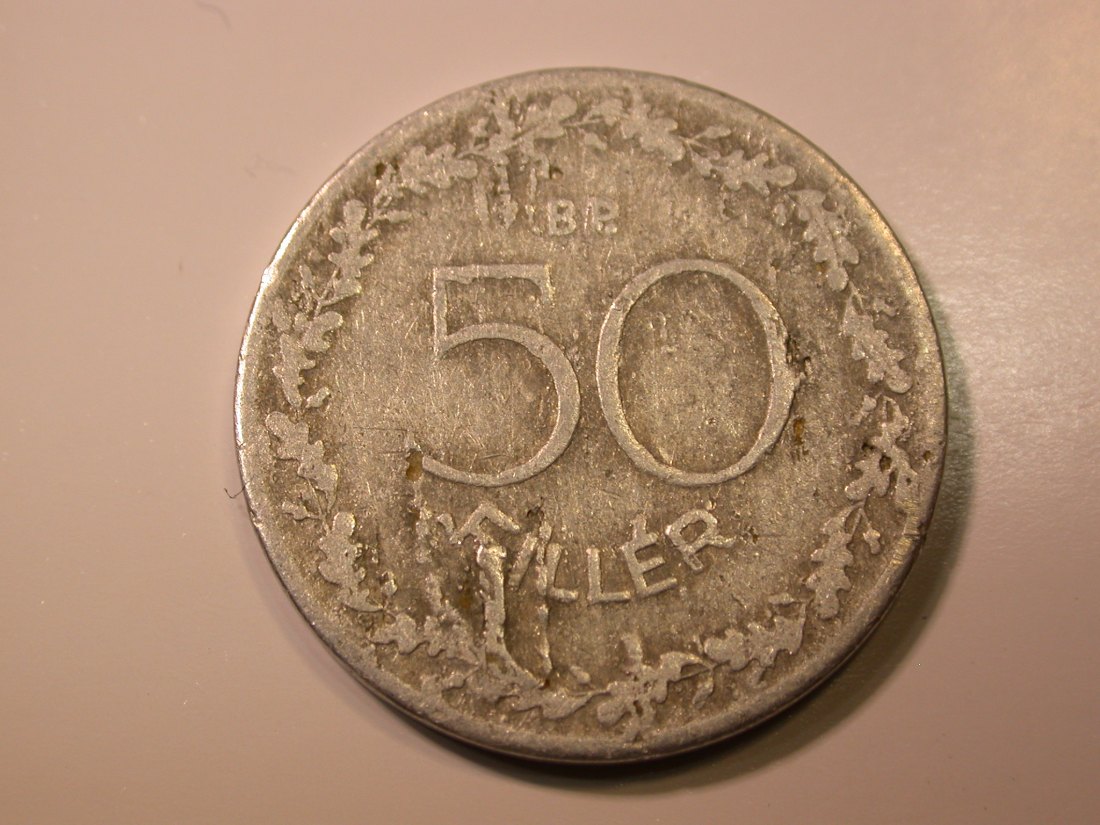 E27 Ungarn 50 Filler 1948 in f.ss Originalbilder