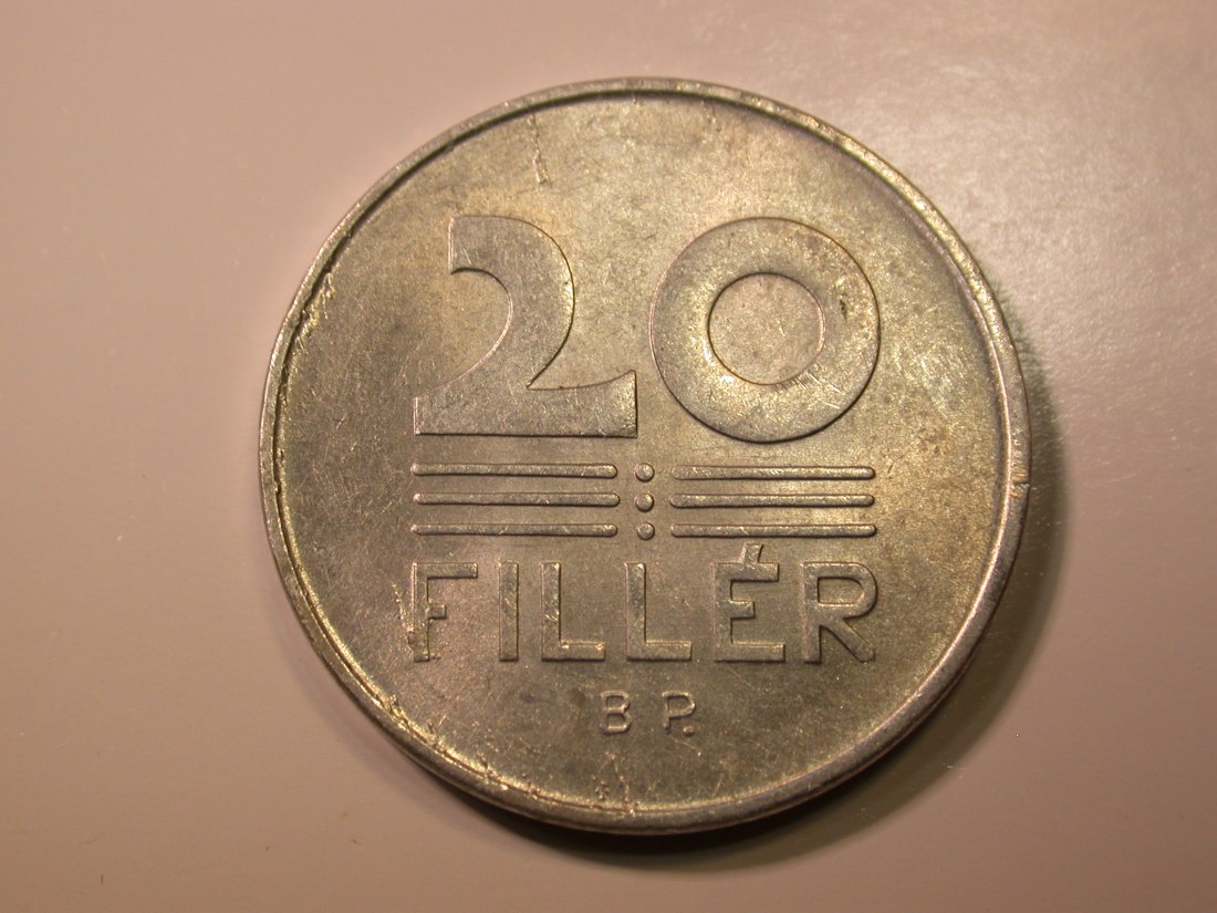 E27 Ungarn 20 Filler 1958 in vz Originalbilder