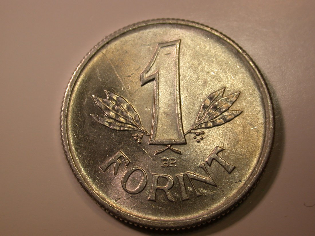 E27 Ungarn 1 Forint 1960 in f.ST Originalbilder