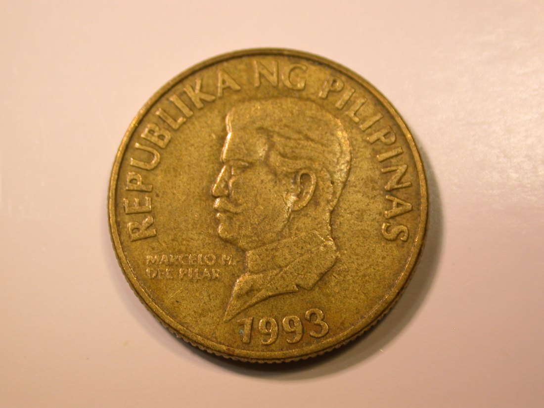 E27 Philippinen 50 Sentimos 1993 in ss-vz Originalbilder