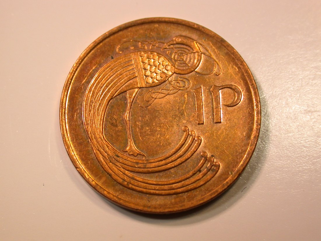 E27 Irland  1 Penny  1998 in vz-st  Originalbilder   