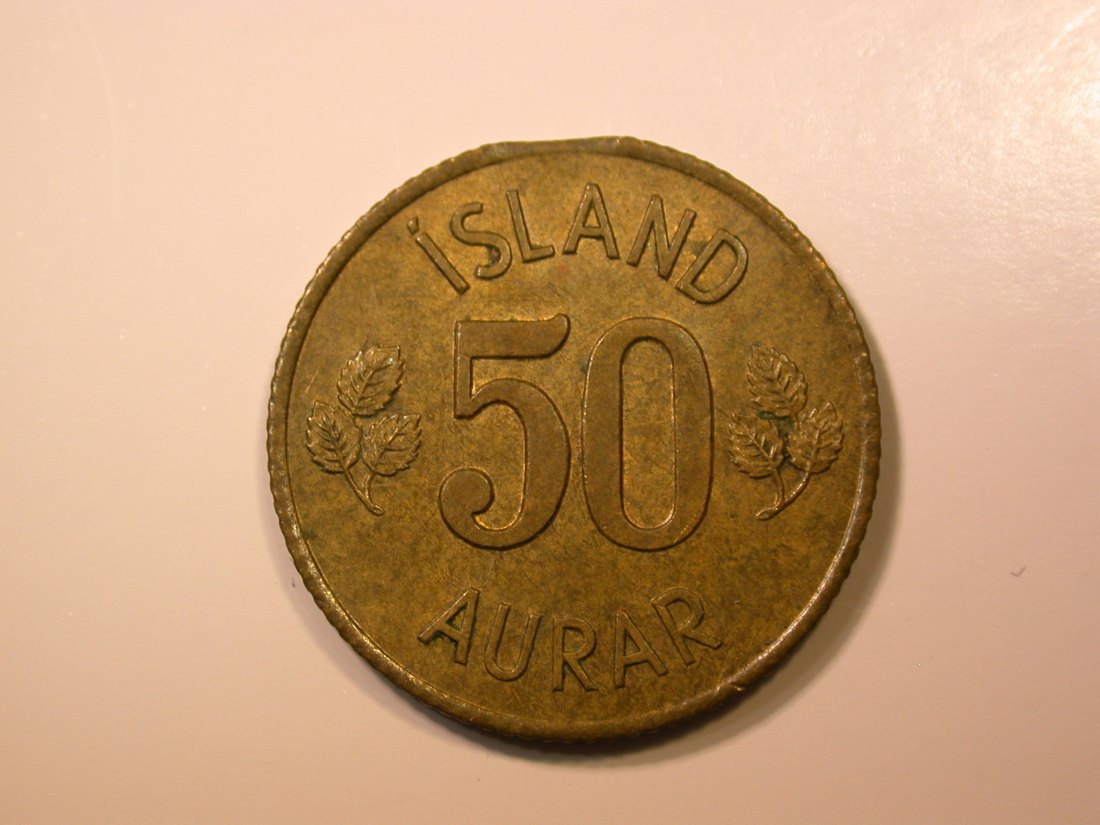 E27 Island 50 Aurar 1970 in vz-st kl. Zainende Originalbilder