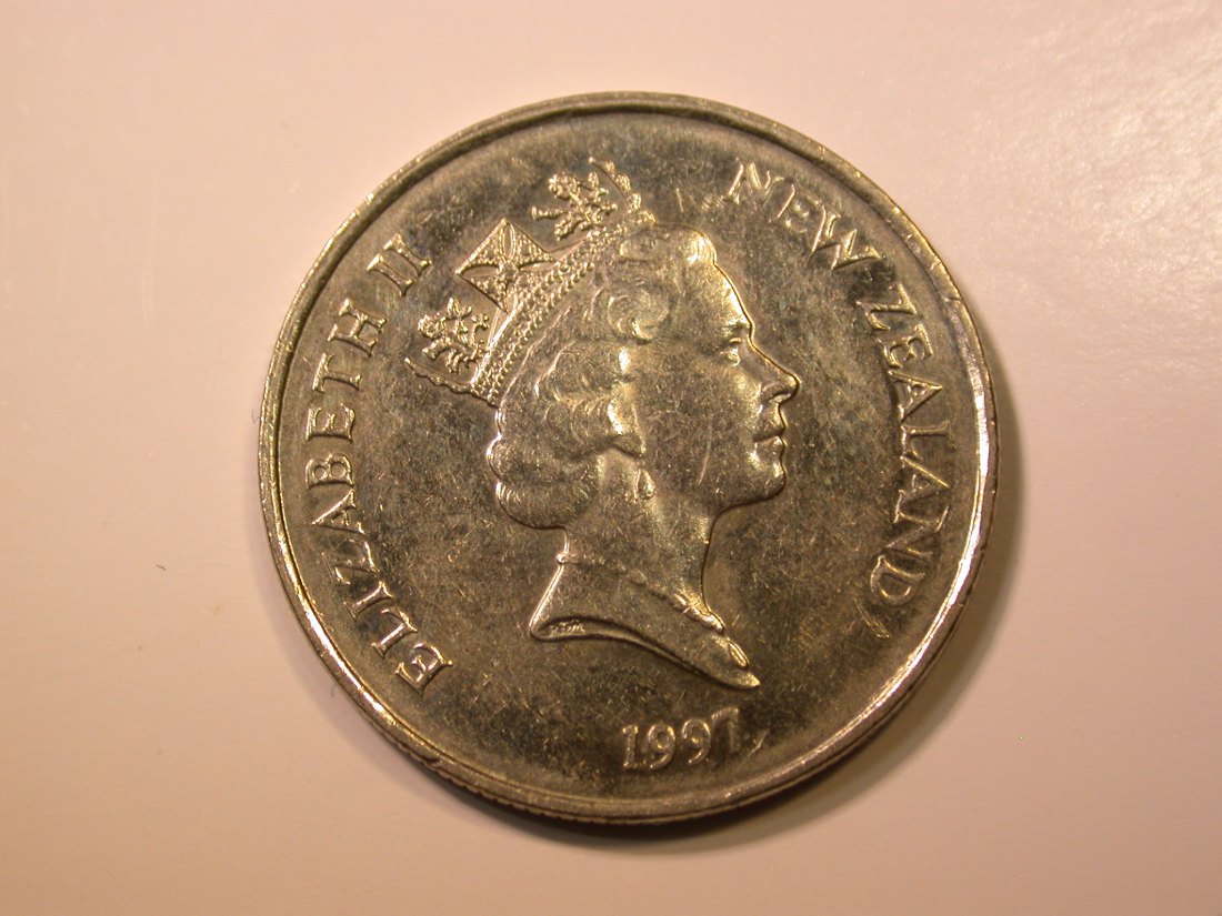  E27  Neuseeland  5 Cents 1997 in f.ST   Originalbilder   