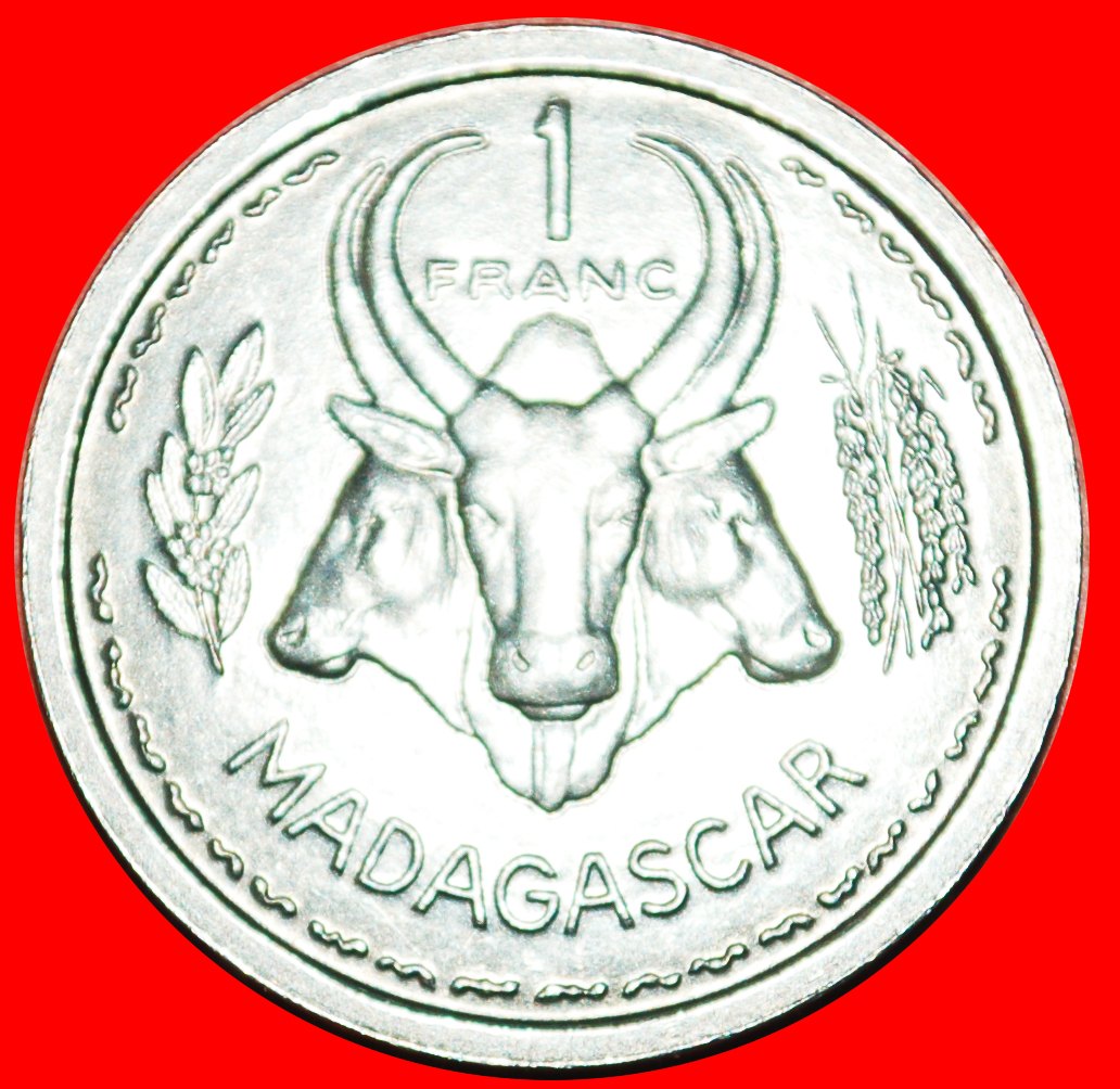  • FRANKREICH: MADAGASKAR ★ 1 FRANC 1948 SCHIFF! STG STEMPELGLANZ! OHNE VORBEHALT!   