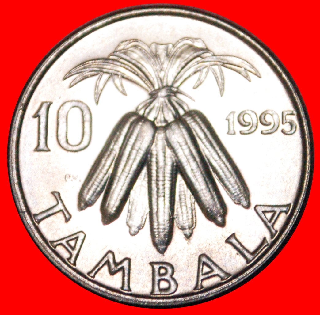  • MULUZI : MALAWI ★ 10 TAMBALA 1995 MINT LUSTER! LOW START ★ NO RESERVE!   