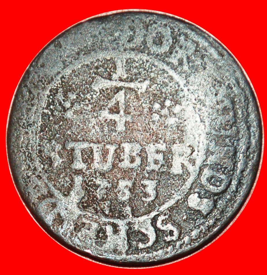 • DORTMUND (1752-1756): GERMANY ★ 1/4 STUBER 1753 EAGLE! UNCOMMON! LOW START ★ NO RESERVE!