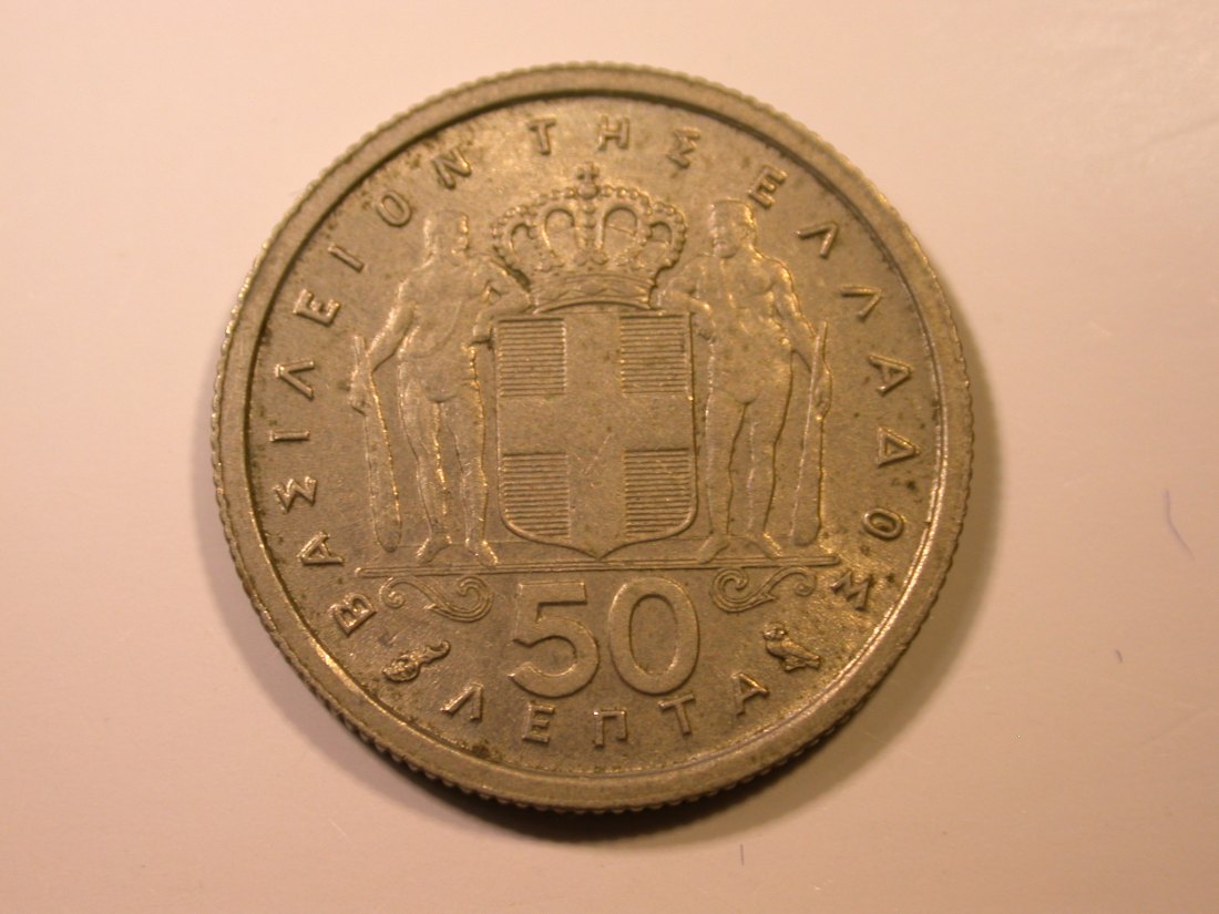  E29  Griechenland  50 Lepta 1962 in f.vz   Originalbilder   