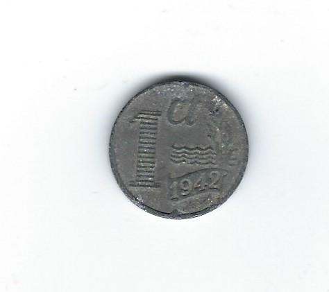  Niederlande 1 Cent 1942   