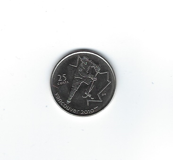  Kanada 25 Cents 2007 Olympiade Eishockey   