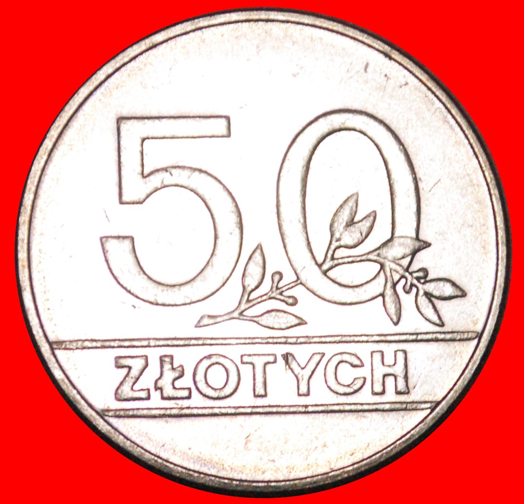  * PRIVAT AUSGABE: POLEN ★ 50 ZLOTY 1990 VZGL STEMPELGLANZ! OHNE VORBEHALT!   