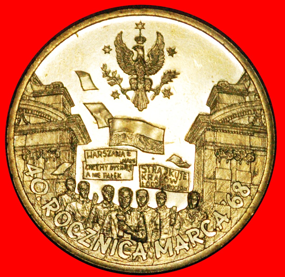  * STOPPEN SIE DIE AGGRESSION IM NAHEN OSTEN: POLEN ★ 2 ZLOTY 2008 NORDISCHES GOLD! OHNE VORBEHALT!   