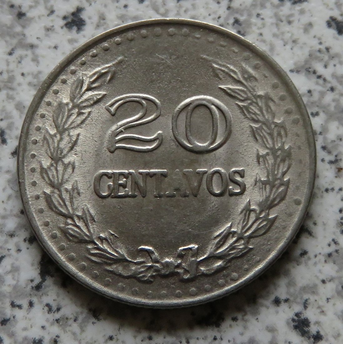  Columbien 20 Centavos 1974, Erhaltung   