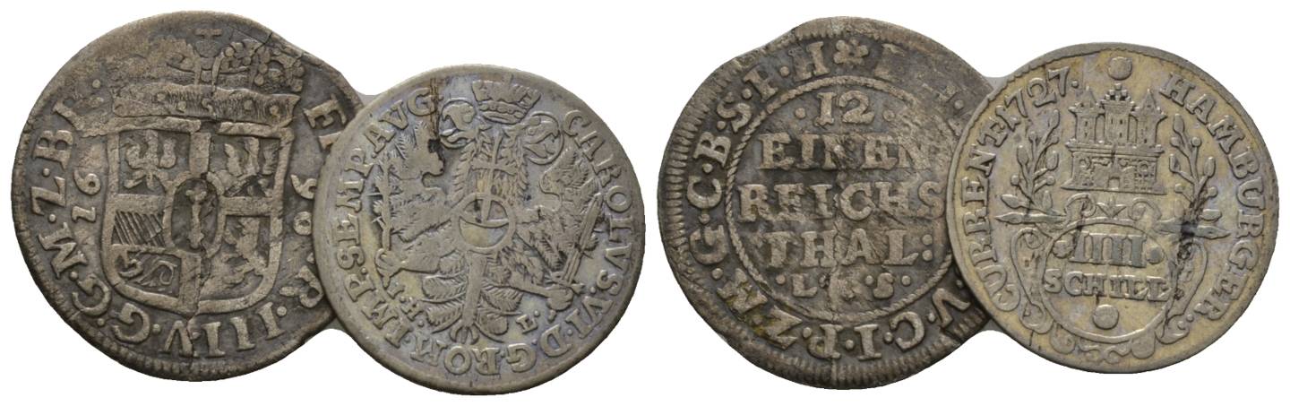  Altdeutschland,2 Kleinmünzen   