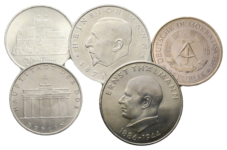  DDR, 5 Münzen   
