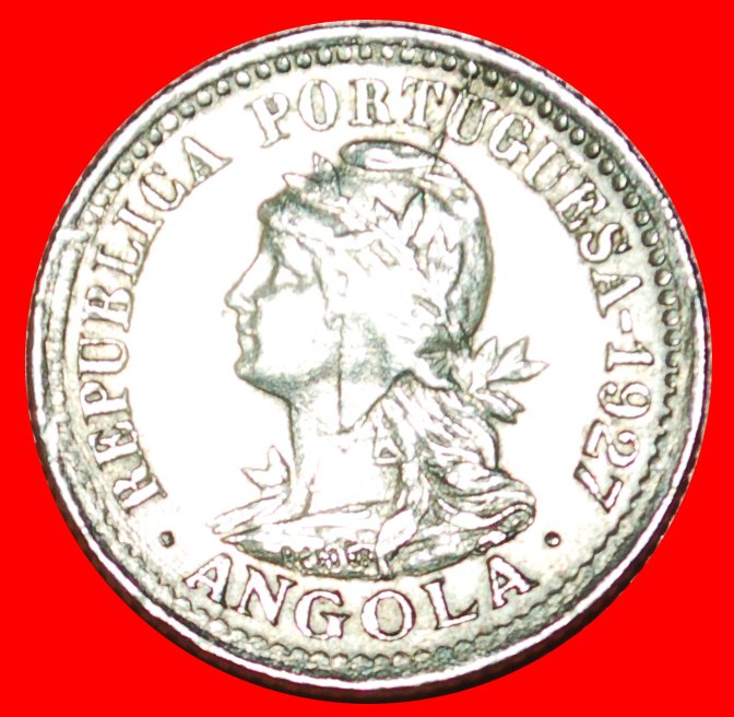  • PORTUGAL: ANGOLA ★ 5 CENTAVOS 1 MACUTA 1927! OHNE VORBEHALT!   