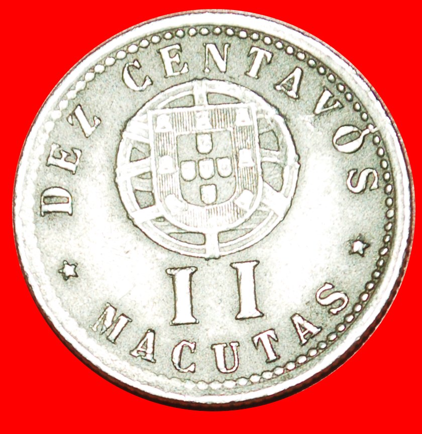 • PORTUGAL (1927-1928): ANGOLA ★ 10 CENTAVOS 2 MACUTAS 1927! OHNE VORBEHALT!   