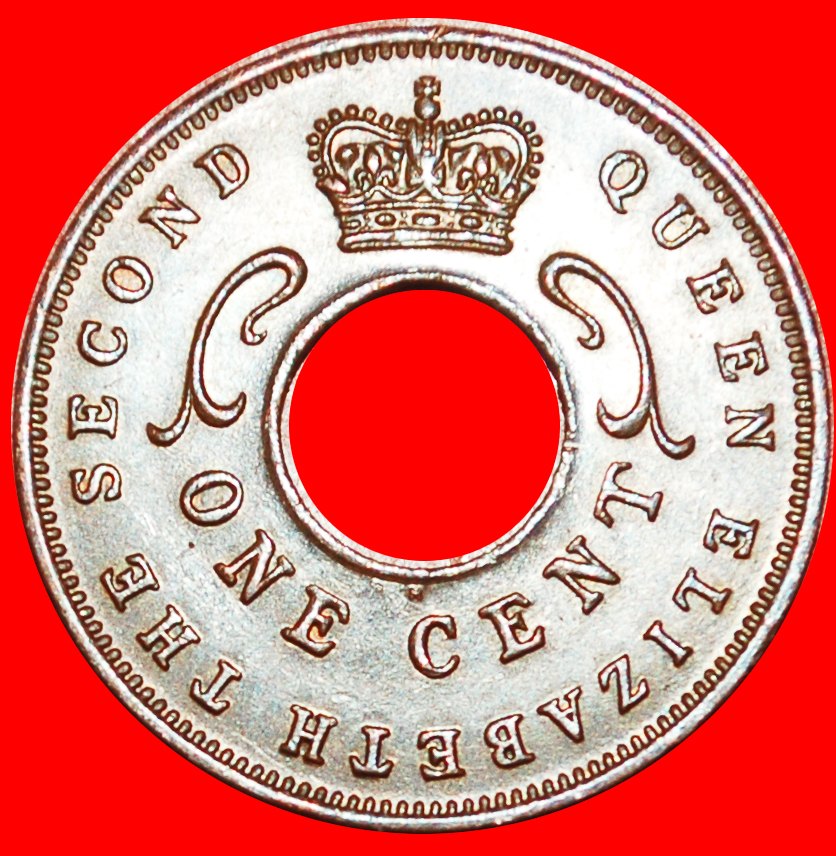  • GREAT BRITAIN (1954-1962): EAST AFRICA ★ 1 CENT 1962H! PATINA! LOW START★ NO RESERVE!   