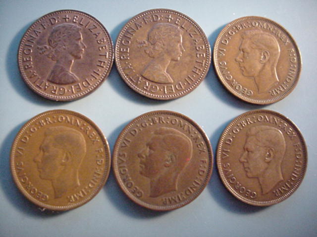 Großbritannien-Lot-6 x One Penny