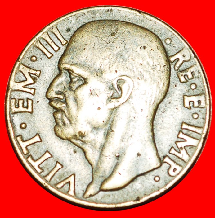 • SAVOY ARMS: ITALY ★10 CENTESIMOS XX 1942R! VICTOR EMMANUEL III (1900-1946)! LOW START★ NO RESERVE!   