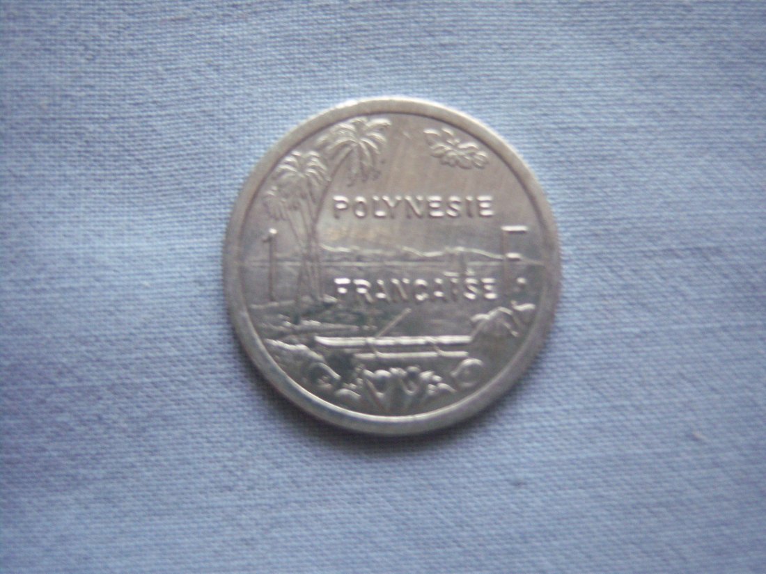  Franösisch Polinesien, 1 Franc 1998, Alu lt Bild   