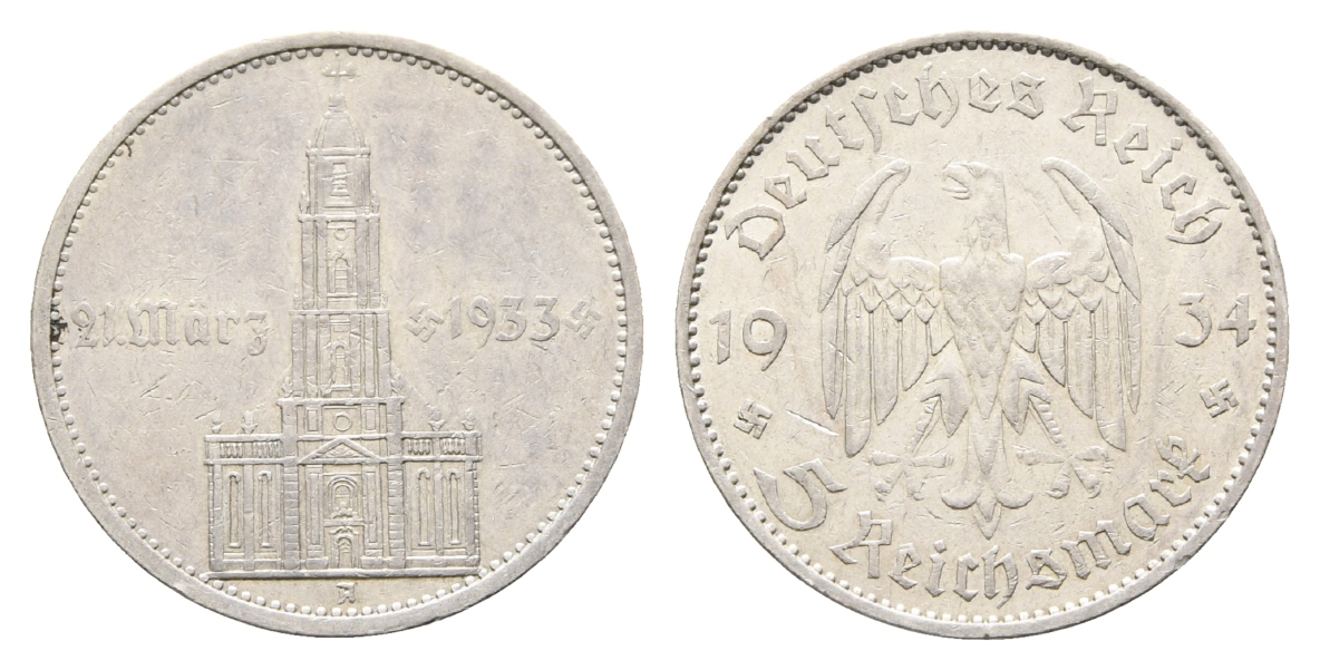  Drittes Reich, 5 Reichsmark 1934   