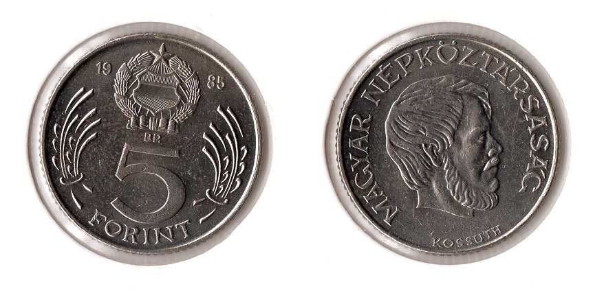  VR Ungarn (1949-1989) 5 Forint 1985 BP. (K-N) vz-unc.   