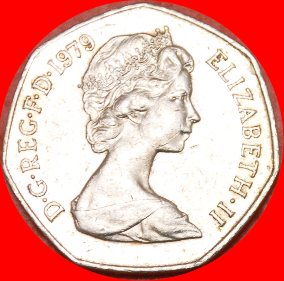  • SIEBENECK: GROSSBRITANNIEN ★ 50 NEU PENCE 1979! OHNE VORBEHALT!   