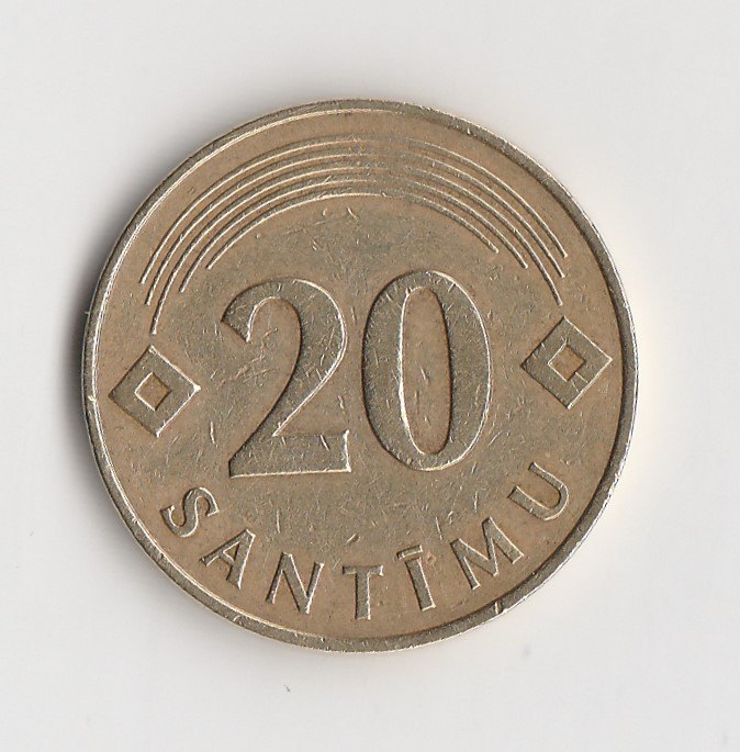  20 Santimu Lettland   1992   (M475)   