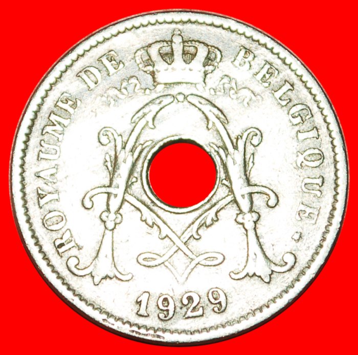 • FRENCH LEGEND (1911-1929): BELGIUM ★ 10 CENTIMES 1929! LOW START ★ NO RESERVE!