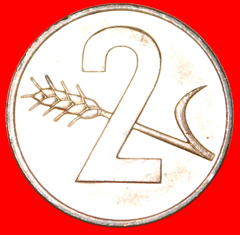 • GREAT BRITAIN: SWITZERLAND ★ 2 RAPPEN 1974 UNC MINT LUSTER! LOW START! ★ NO RESERVE!