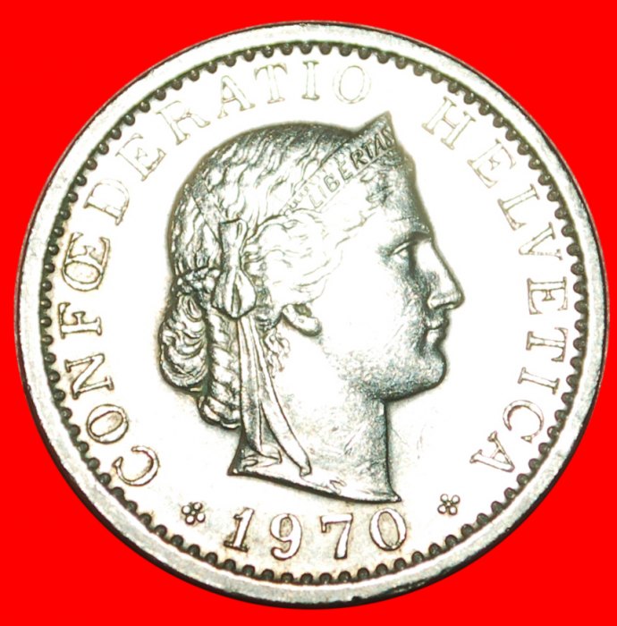  • LIBERTY (1939-2021): SWITZERLAND ★ 20 RAPPEN 1970! LOW START! ★ NO RESERVE!   