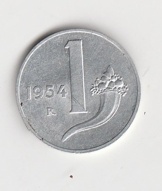  1 Lire Italien 1954 (M482)   