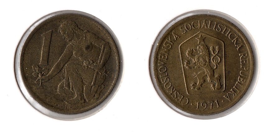  Tschechoslowakei 1 Koruna 1971 ss-vz   