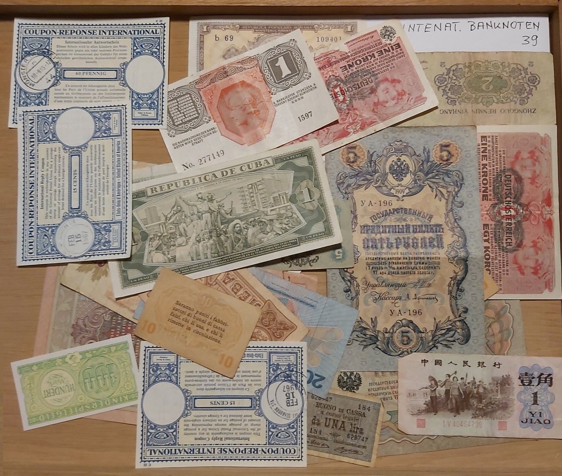  Internationale Banknoten 1900-1945, 29 Stück   