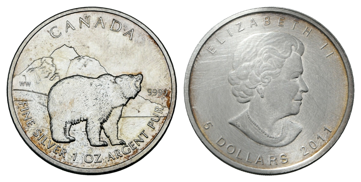  Canada; 5 Dollars 2011   