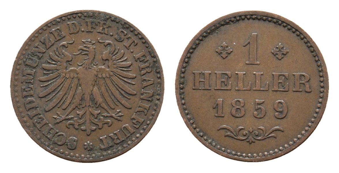  Altdeutschland,  Kleinmünze 1859   