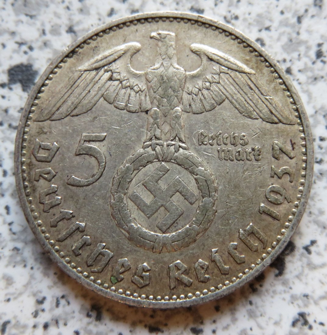  Drittes Reich 5 Reichsmark 1937 G   