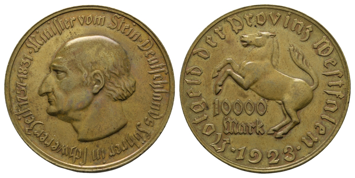  Provinz Westfalen; 10000 Mark 1923   