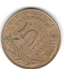  5 Centimes 1978 (C079)b.   