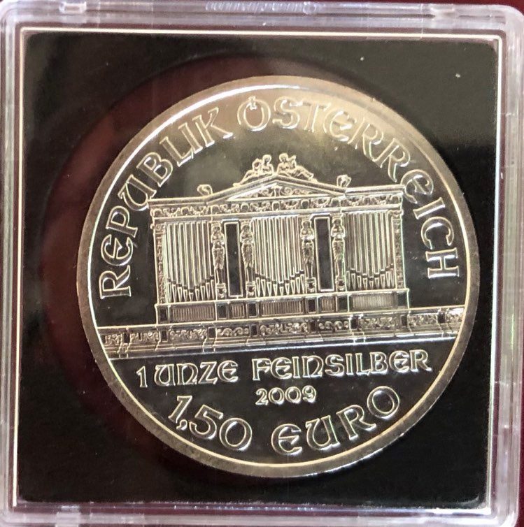 Austria - 1oz Austrian Vienna Philharmonic Silver Coin 2009