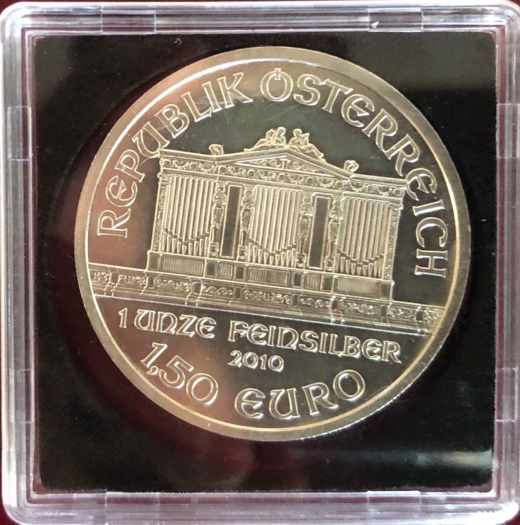 Austria - 1oz Austrian Vienna Philharmonic Silver Coin 2010