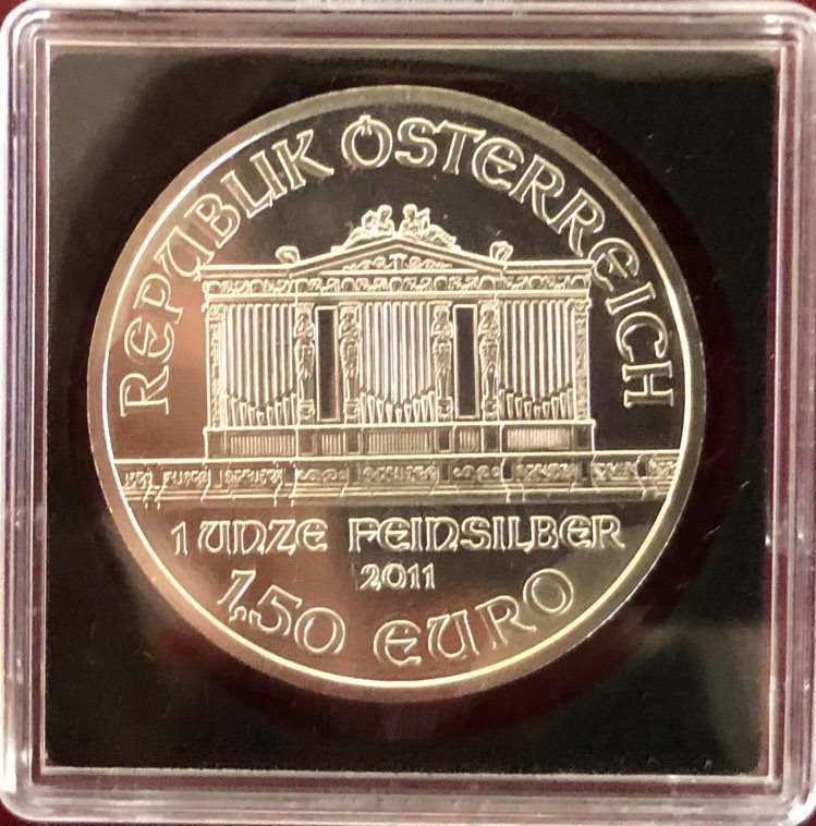 Austria - 1oz Austrian Vienna Philharmonic Silver Coin 2011