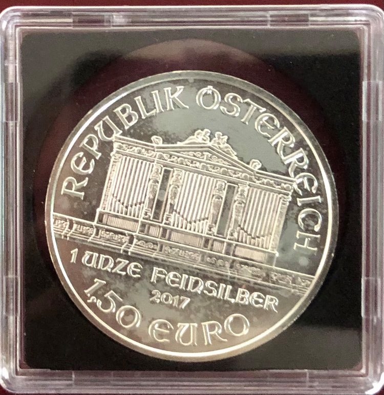 Austria - 1oz Austrian Vienna Philharmonic Silver Coin 2017